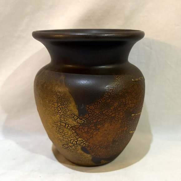 Royal Haeger Earth Wrap Lava Glaze Pottery Vase Vintage MCM 1970s - Picture 3 of 8